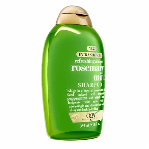 OGX Extra Strength Refreshing Scalp + Rosemary Mint Shampoo with Witch Hazel, Clarifying Wash Perspective: top