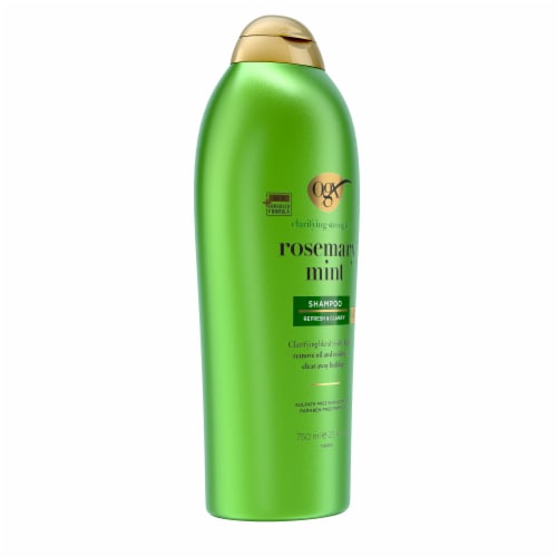 OGX Clarifying Strength + Rosemary Mint Shampoo, Clarifying, Sulfate-Free Surfactants Perspective: top