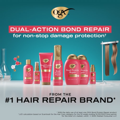 OGX Repair & Protect Bond Protein Repair Shampoo Perspective: top