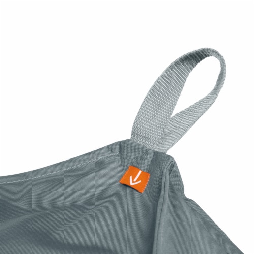 Storigami Easy Fold BBQ Grill Cover, Monument Grey, Large Perspective: top