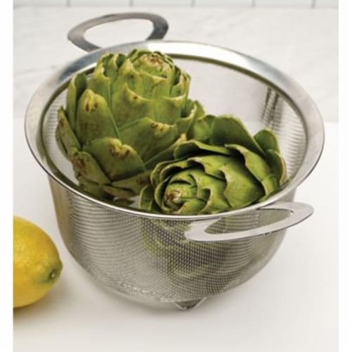 RSVP Endurance Wide Rim Mesh Basket 3 Quart Stainless Steel Strainer 