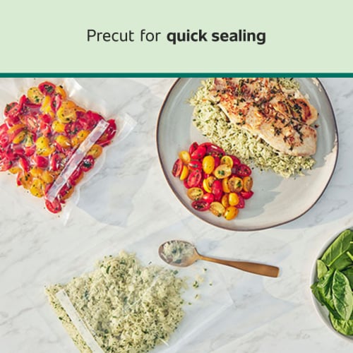 FoodSaver® Heat-Seal Pre-Cut Gallon Bags Perspective: top