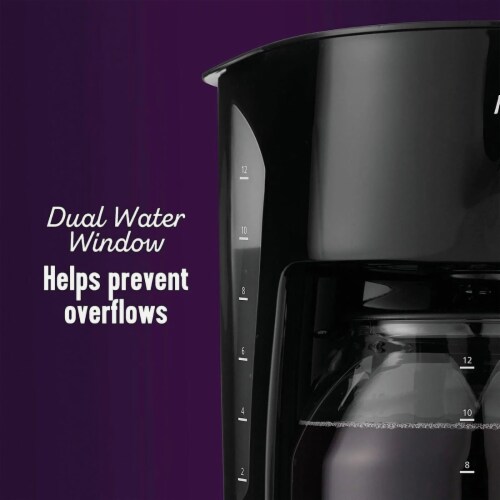 Mr. Coffee® Programmable 12-Cup Coffee Maker - Black Perspective: top