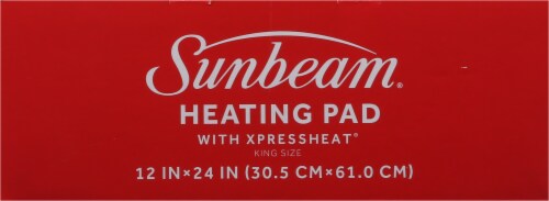 Sunbeam® Plush Fabric Heating Pad Perspective: top