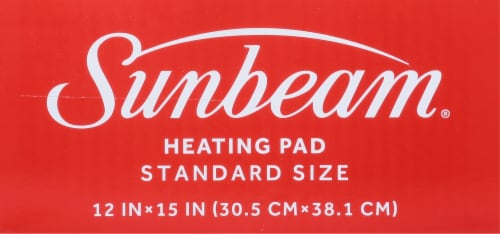 Sunbeam Heating Pad - Gray Perspective: top