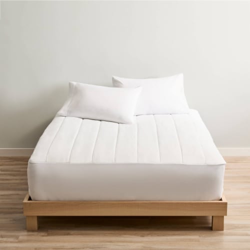 Sunbeam King Size Electric Non Woven Heated Mattress Pad with Dual Dial Controllers One Size King Soopers