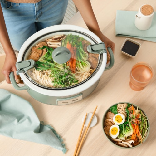 Crock-Pot® Slow Cooker Cook & Carry - Green Perspective: top