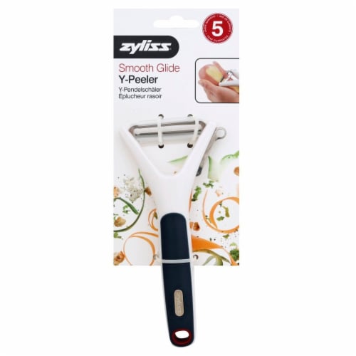 Zyliss Smooth Glide Y-Peeler Vegetable Peeler - White/Black Perspective: top
