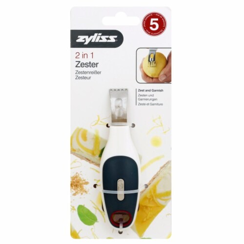 Zyliss 2-In-1 Zester - White/Black Perspective: top