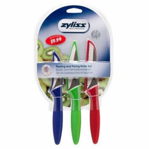 Zyliss Knife Set 3 Piece with protective blade covers, paring