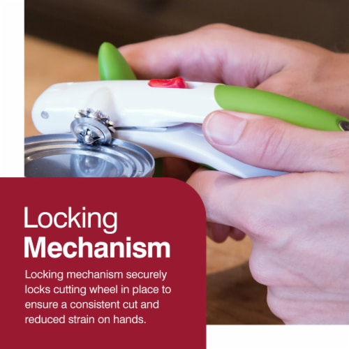 Zyliss Lock & Lift Can Opener - Green/White Perspective: top