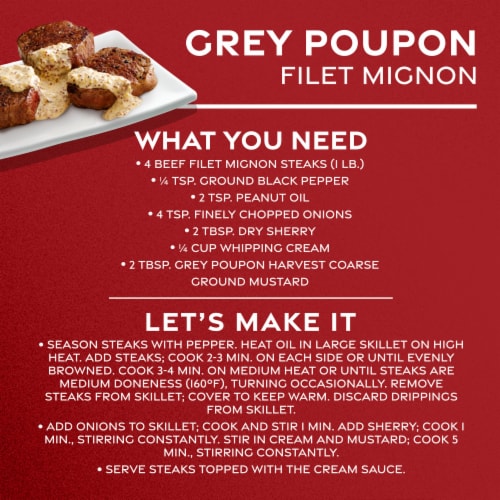 Grey Poupon Harvest Coarse Ground Dijon Mustard Perspective: top