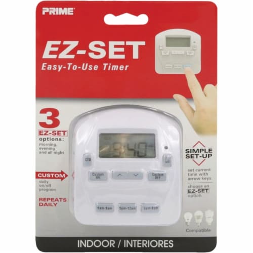 Prime® EZ-Set Indoor Timer Perspective: top