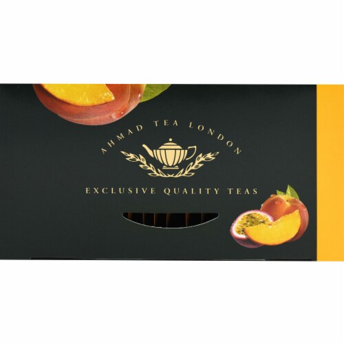 Ahmad Tea Peach & Passion Fruit Black Tea Bags Perspective: top