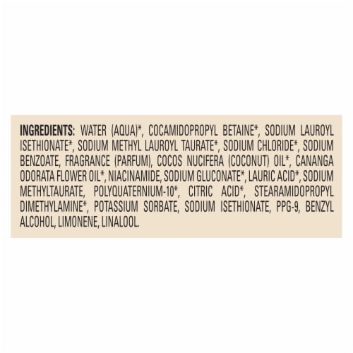 Love Beauty and Planet Coconut Oil & Ylang Ylang 100% Biodegradable Shampoo Perspective: top