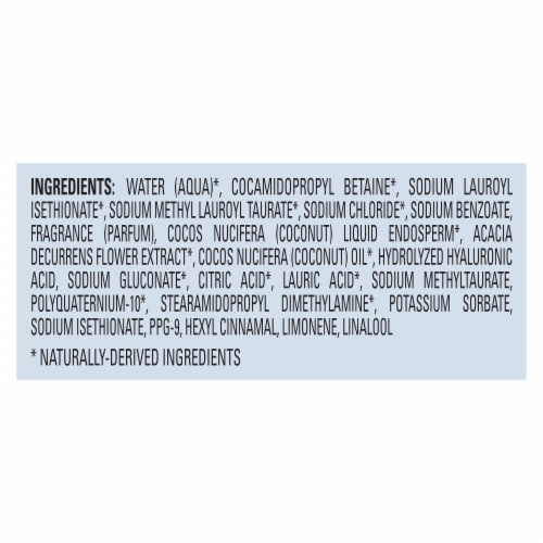 Love Beauty and Planet Silicone & Sulfate-Free Coconut Water & Mimosa Flower Vegan Shampoo Perspective: top