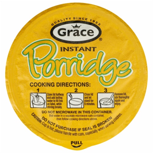 Grace® Instant Cornmeal Porridge Grits Perspective: top