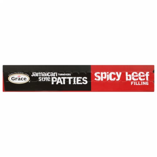 Grace® Spicy Beef Jamaican Style Patties Perspective: top