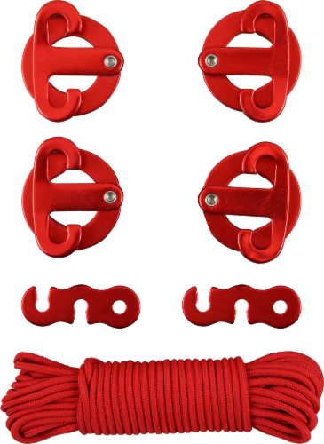 Coghlan's Anchor Clip Set - Red Perspective: top