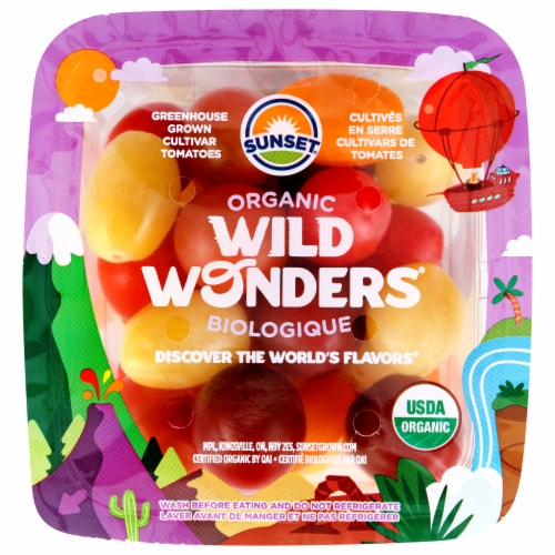Sunset® Wild Wonders® Fresh Organic Grape Tomatoes Perspective: top