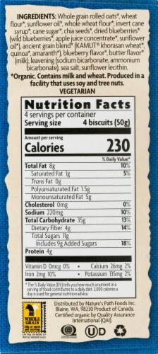 Nature's Path Organic® Sunrise Blueberry & Chia Breakfast Biscuits Perspective: top