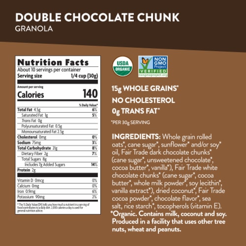 Nature's Path Love Crunch Double Chocolate Chunk Granola Perspective: top