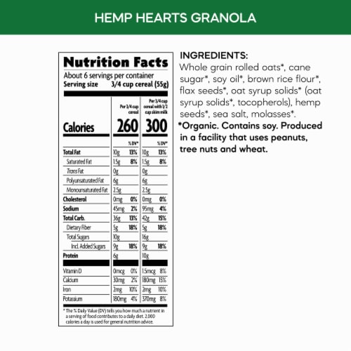 Nature's Path Hemp Hearts Granola Perspective: top