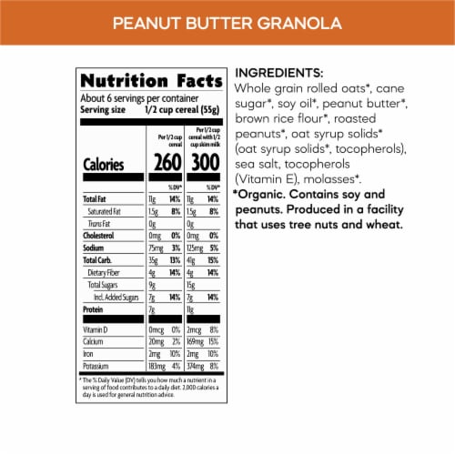 Nature's Path Peanut Butter Granola Perspective: top