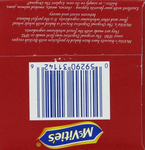 McVitie's Original Digestive Wheat Biscuits Perspective: top