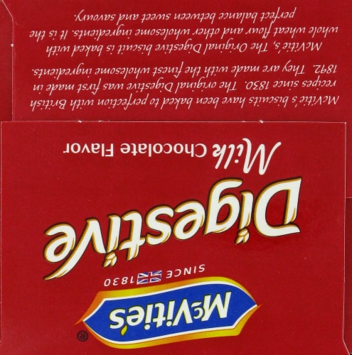 Mcvitie's® Digestive Milk Chocolate Wheat Biscuits Perspective: top