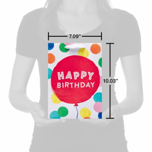 American Greetings Medium Gift Bag - Happy Birthday Balloon (#6) Perspective: top