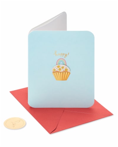 Papyrus #45 Birthday Card (Best Birthday Ever Cupcake) Perspective: top