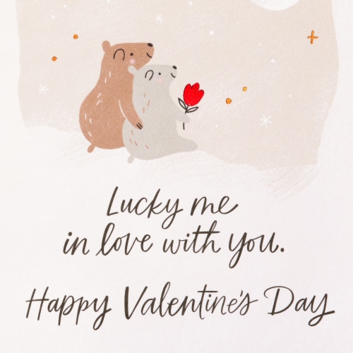American Greetings #58 Valentine's Day Card for Partner - Bear Couple Perspective: top