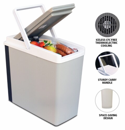 Koolatron Space Saving 12V Travel Cooler Perspective: top