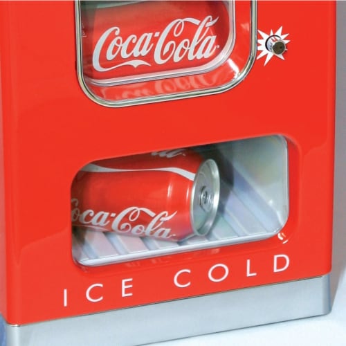 Koolatron Coca-Cola Official Design Push Button Vending Machine Mini ...