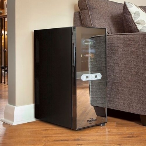 Koolatron WC12DZ Urban Series Dual Zone Thermoelectric 12 Bottle Wine Cooler Perspective: top