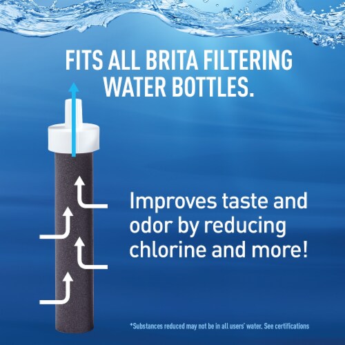 Brita Premium Night Sky Water Bottle with Filter Perspective: top