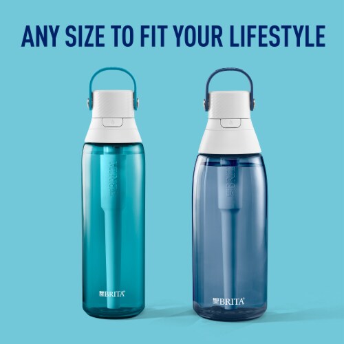 Brita 36 Ounce Hard-Sided Plastic Premium Filtering Water Bottle Perspective: top
