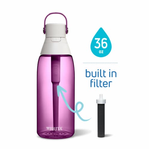 Brita Premium Orchid Water Bottle with Filter Perspective: top