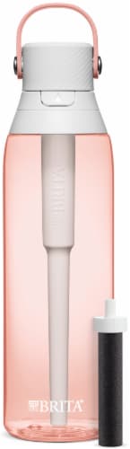 Brita Premium Blush Water Bottle with Filter Perspective: top