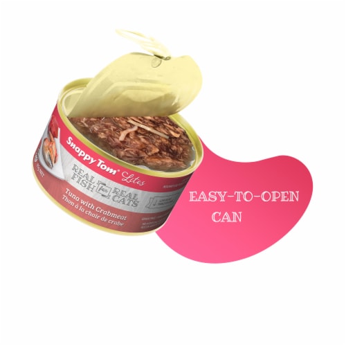 Snappy Tom Lites Tuna with Crabmeat 3oz (24 Pack) Perspective: top