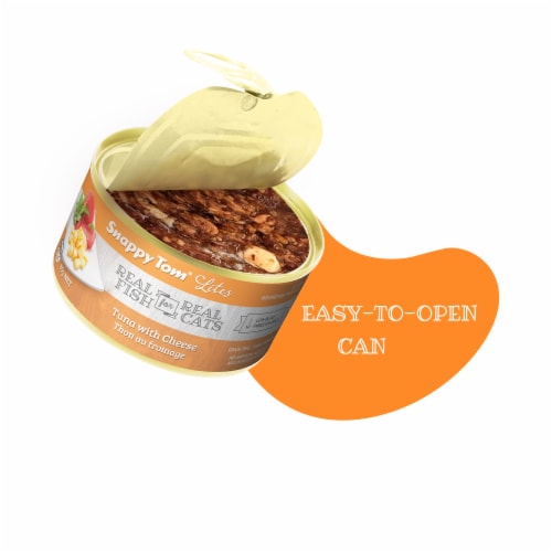 Snappy Tom Lites Tuna with Cheese 3oz (24 Pack) Perspective: top