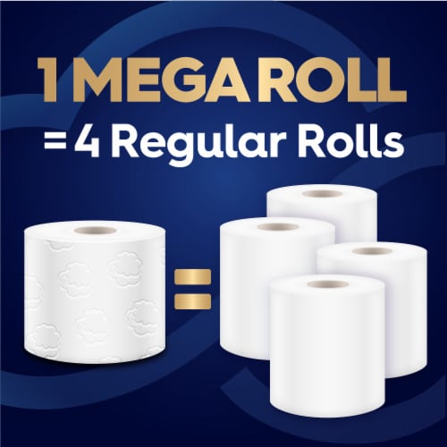 White Cloud® Ultra Soft & Strong Toilet Paper Mega Rolls Perspective: top
