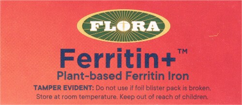 Flora Ferritin+ Plant Based Iron Supplement Perspective: top