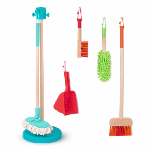 Battat Sweep n' Clean Wooden Cleaning Set for Kids Perspective: top