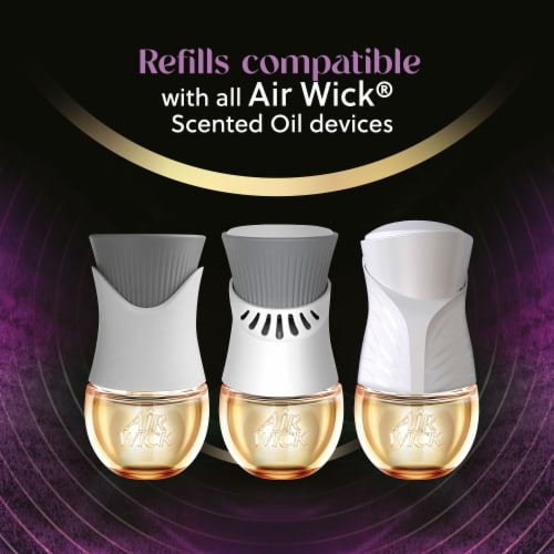 Air Wick Vibrant Scented Oil Refill, Plug In Air Freshener, Lavender and Waterlily, 2 refills Perspective: top