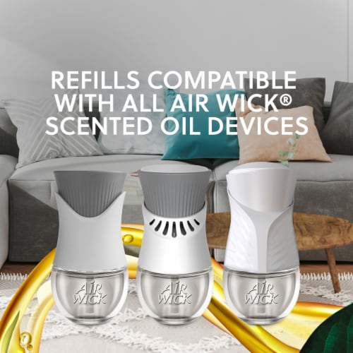 Air Wick Scented Oil Refill - Calming Sea Spray & Breeze - 5 Refills Perspective: top