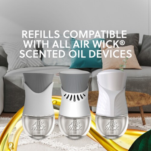Air Wick Scented Oil Refill - Calming Sea Spray & Breeze - 5 Refills Perspective: top