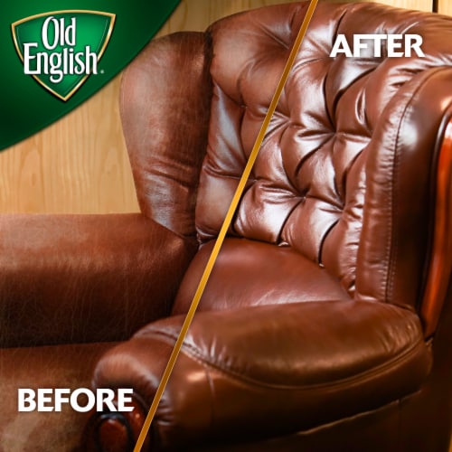 Old English Wood Protector, Cleaner, Conditioning, Protecting Furniture Polish, Fresh Lemon Perspective: top