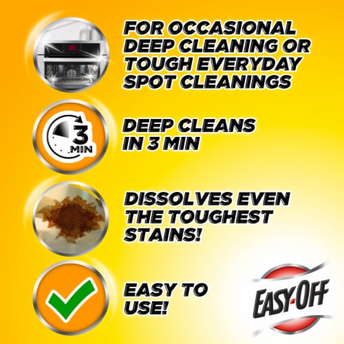 EASY-OFF BBQ Grill Cleaner, 14.5 oz, Deep Cleans Burned-on Grease